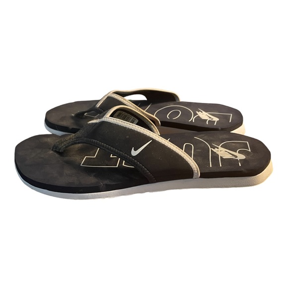 Unisex Nike slippers men’s size : 8 women’s size : 9 navy blue - Picture 3 of 11